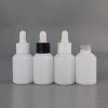 Wholesale 1 oz Glass Dropper Bottles | Matte White Essential Oil Beard Oil Bottles with Dropper