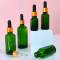 Custom Green Euro Essential Oil Bottles | Glass Dropper Bottles for Tincture, Serum, Beard Oil