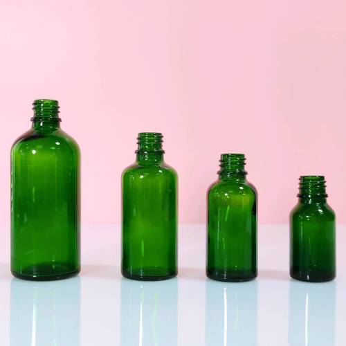 Custom Green Essential Oil Bottles| Glass Serum Bottles| Luxury Glass Dropper Bottles| Essential Oil Glass Bottle Suppliers