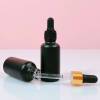 Matte Black Empty Essential Oil Glass Dropper Bottles 1 oz | Custom Tincture Bottles with Dropper