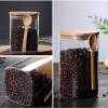 Custom Square Glass Kitchen Storage Jar Canisters with Bamboo Lids | Glass Food Storage Containers