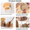 Wholesale Borosilicate Glass food Storage Jars | Canisters Containers with Bamboo Lid for Food Packaging
