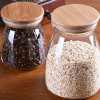 Wholesale Borosilicate Glass food Storage Jars | Canisters Containers with Bamboo Lid  for Food Packaging