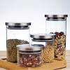Custom Glass Kitchen Food Storage Jars | Glass Pantry Storage Containers with Stainless Steel Lids