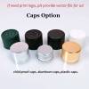 Matt Black Glass Vials | Custom Borosilicate Glass Cigar Pre Roll Tubes 116mm with Screw Caps
