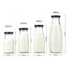 Wholesale Empty Glass Dairy Bottles with Tinplate Cap | Clear Glass Milk Bottles for Juice White Coffee