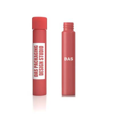 Wholesale Red Sealed Glass Vials with Ribbed Screw Caps| Borosilicate Glass Pre Roll Packaging Tubes with Labels