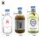 Glass Fruit Juice Bottles with Lids Wholesale | Round Milk Tea Glass Bottles