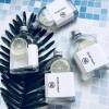 Wholesale Flat Flask Glass Juice Bottles with Aluminum Cap | Clear Glass Beverage Bottles for Lemon Tea