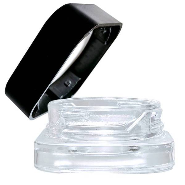 Custom Clear Glass Concentrate Jars| Smell Proof Glass Jars| Bulk Child Resistant Concentrate Containers