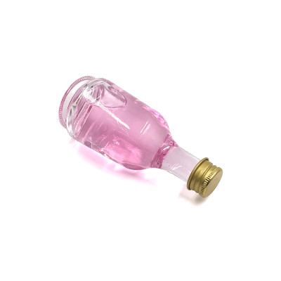 Custom 50ml Mini Glass Liquor Bottles | Mini Miniature Alcohol Bottles Bulk with Aluminum Lids