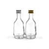Custom 50ml Mini Glass Liquor Bottles | Mini Miniature Alcohol Bottles Bulk with Aluminum Lids