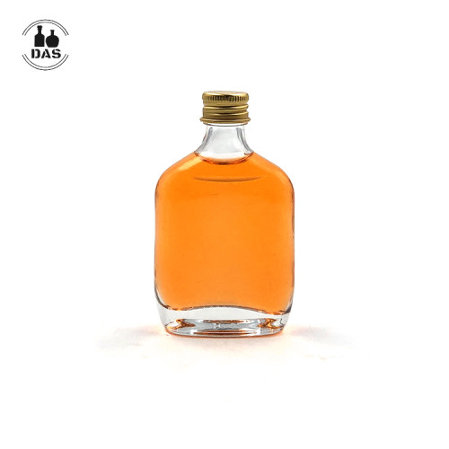 Mini botellas de alcohol de licor de vidrio en miniatura personalizadas 40ml para licor, ginebra, whisky, vodka, bebidas