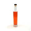 Botellas de licor de vidrio cuadradas | Botellas de whisky de vidrio vacías personalizadas personalizadas con corchos