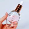 Custom Glass Eye Dropper Bottles 15ml 30ml 50ml | Oval Shape Serum Bottles for Essential Oil