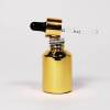 Custom 30ml Golden Glass Dropper Bottles | Cylinder Slope Essential Oil Bottles with Golden Dropper