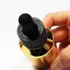 Custom 30ml Golden Glass Dropper Bottles | Cylinder Slope Essential Oil Bottles with Black Dropper