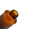 Flacons compte-gouttes en verre ambré de 1 oz | Bouteilles de sérum d'huile essentielle avec compte-gouttes blanc lisse