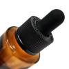Custom Amber Glass Eye Dropper Bottles 1 oz for Essential Oil, Serum, Hair Oil | Push and Turn Lids
