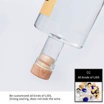 Gin Spirits Bottles 500ml | Custom Glass Personalized Liquor Bottles with Corks