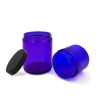 Wholesale Blue Straight Sided Glass Cosmetic Jars 2oz 4 oz 8 oz | Provide Lids, Labels