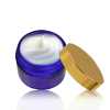 Wholesale Blue Straight Sided Glass Cosmetic Jars 2oz 4 oz 8 oz | Provide Lids, Labels