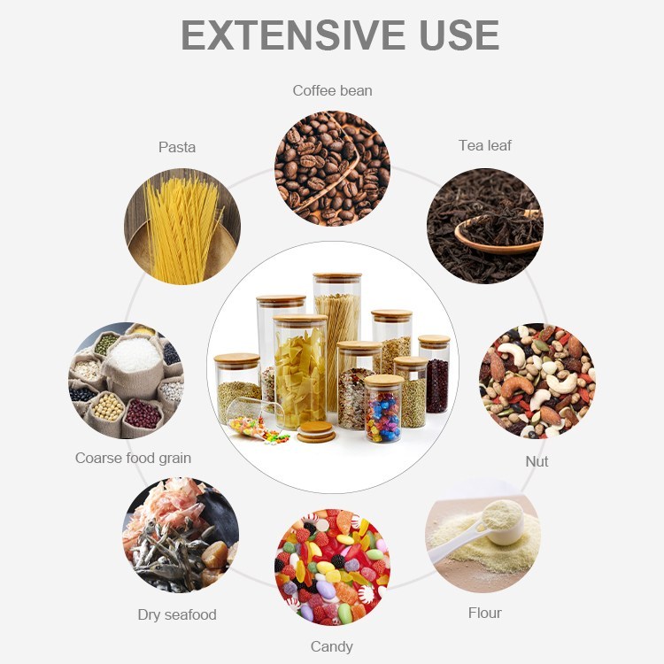 glass storage canister jar