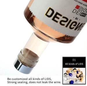 Botellas de licor de alcohol de vidrio personalizadas | Botellas de vodka de destilería para whisky, ginebra, brandy, ron