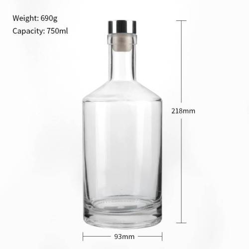 Custom Glass Spirit Liquor Bottles | Distillery Vodka Bottles for Whiskey, Gin, Brandy, Rum