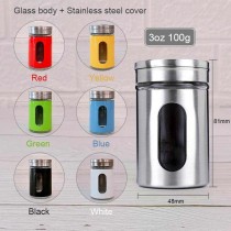 3 oz Glass Spice Jars with Shaker Lids Wholesale | Round Spice Shaker Jars