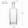 Custom 750 ml Glass Spirits Liquor Bottles | Glass Whiskey Bourbon Bottles Wholesale
