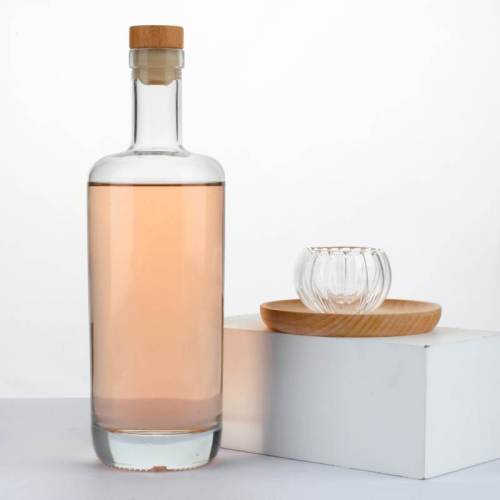 Botellas de licor de licor de vidrio personalizadas de 750 ml | Botellas de whisky bourbon de vidrio al por mayor