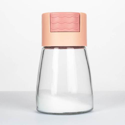 Bouteilles d'épices de sel en verre personnalisées 0,5 g Contrôle quantitatif | Bouteilles d'assaisonnement en verre 180 ml