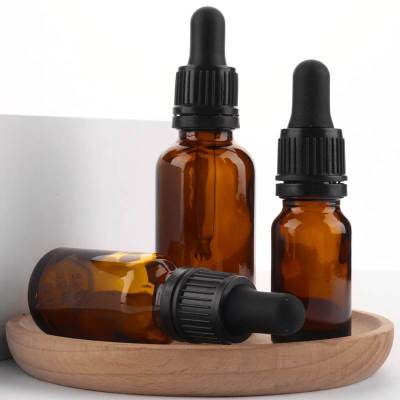 Glass Amber Tincture Aromatherapy Dropper Bottles Wholesale with Tamper Evident Dropper