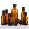 Bouteilles d'huiles essentielles ambrées européennes personnalisées | Bouteilles d'aromathérapie avec bouchons inviolables
