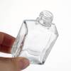 1 أوقية زجاجات زجاجية مربعة بالجملة | زجاجات مصل الصبغة الشفافة مع قطارة العبث الواضح
