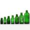 Custom Glass Dropper Bottles | Green Euro Essential Oil Bottles with Bamboo Dropper
