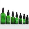 Custom Euro Glass Essential Oil Dropper Bottles with Tamper Evident Dropper | Green Color