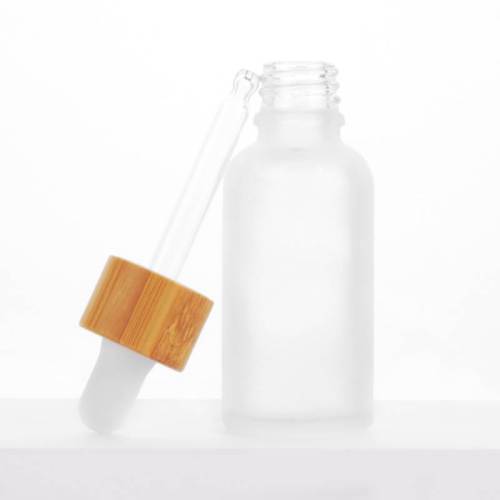 Custom Euro Frosted Glass Dropper Bottles for Essential Oils | Serum Pipette Oil Bottles