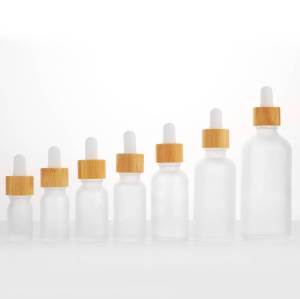 Frascos cuentagotas de vidrio esmerilado Euro personalizados para aceites esenciales | Botellas de aceite de pipeta de suero