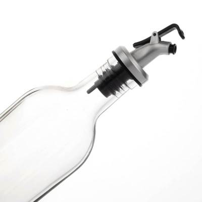 Custom Marasca Glass Vinegar Bottles 500ml | Clear Cooking Olive Oil Dispenser Bottles with Spout
