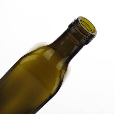 Dark Green Marasca Olive Oil Glass Bottles 500ml Wholesale for Oyster Sauce with Pressing Pump