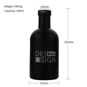 Minibotellas de licor en miniatura de vidrio nórdico 100ml Venta al por mayor | Mini botellas de ginebra personalizadas