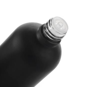 Euro Matte Black Glass Essential Oil Bottles Wholesale | 5ml 10ml 15ml 20ml 30ml 50ml 100ml