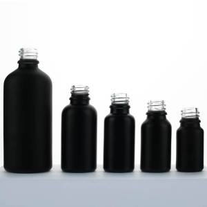 Custom Glass Essential Oil Spray Bottles for Essential Oils, Toner, Perfume | Matte Black Color