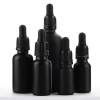 Custom Child Resistant Glass Pipette Dropper Bottles | Matte Black Euro Essential Oil Bottles