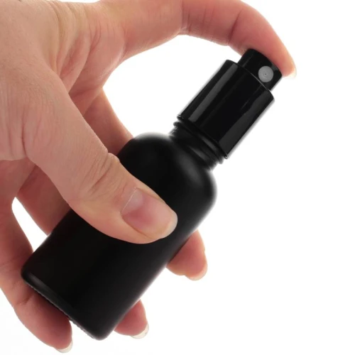 Custom Glass Essential Oil Spray Bottles for Essential Oils, Toner, Perfume | Matte Black Color