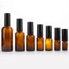 Custom Amber Essential Oil Glass Spray Bottles for Essential Oils, Toner | 5ml 10ml 15ml 20ml 30ml