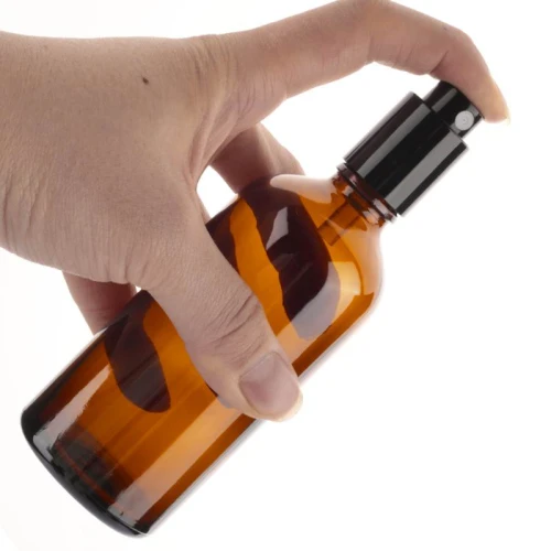 Custom Amber Essential Oil Glass Spray Bottles for Essential Oils, Toner | 5ml 10ml 15ml 20ml 30ml