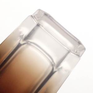 Botellas de fragancia de perfume recargables de vidrio hermosas personalizadas 100ml | Color degradado revestido